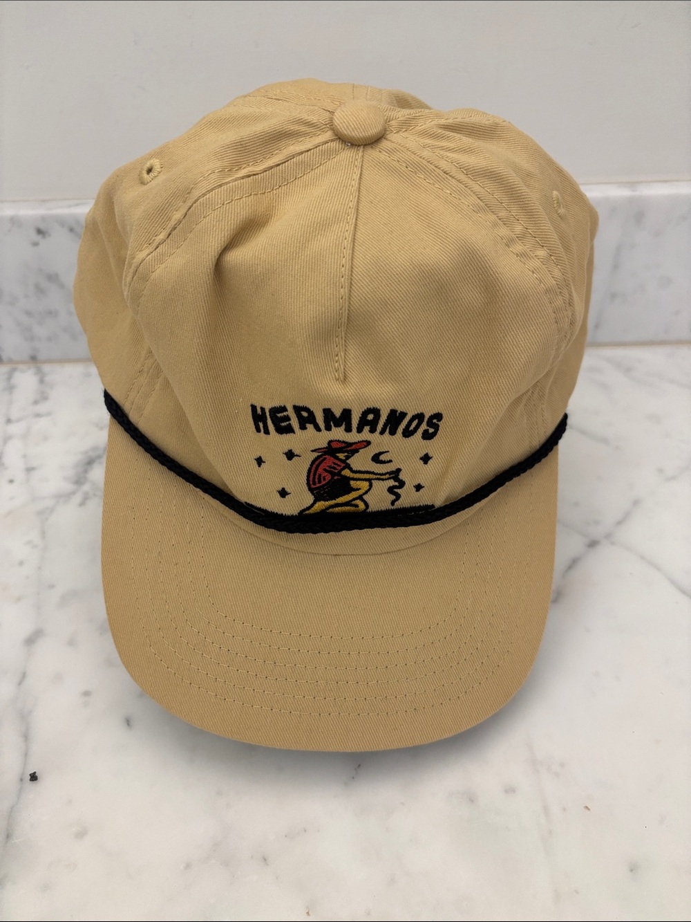 Howler Brothers Tan Rope-Trim "Hermanos" Cap